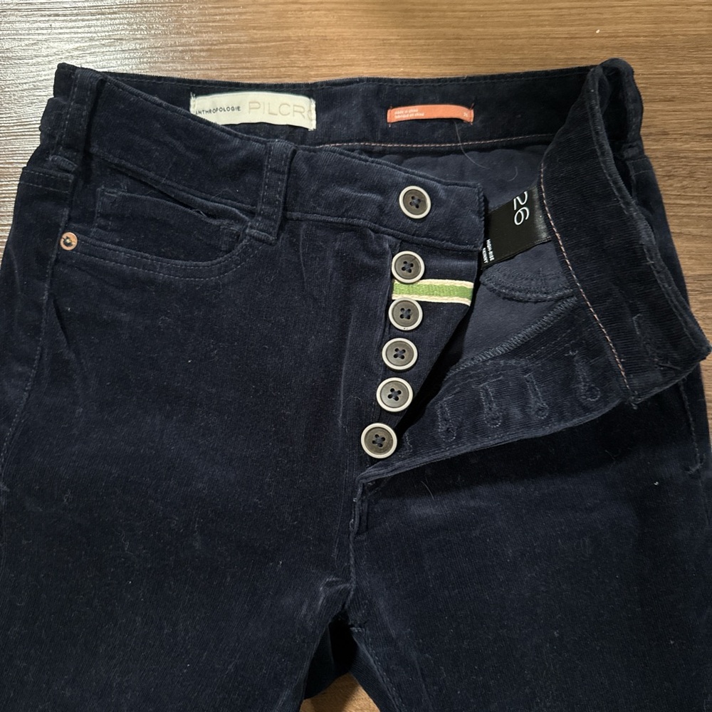 Pilcro Midnight Blue Corduroy Pants